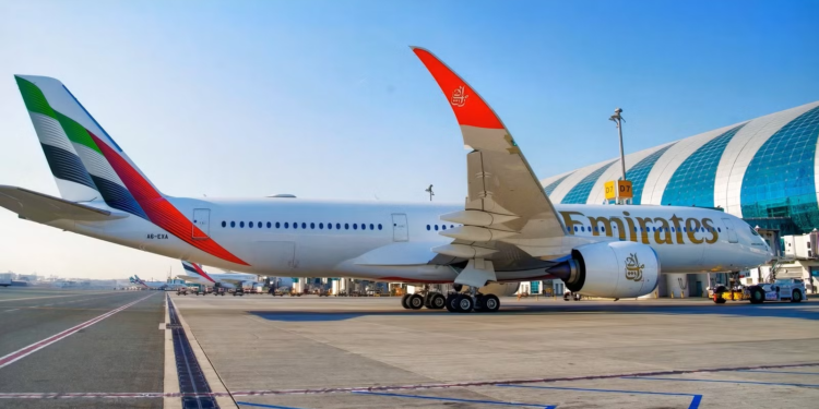 When Emirates’ first-ever Airbus A350 flight touched down in London