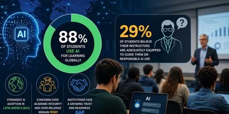 Global AI use in universities hits 88%, but trust in faculty lags