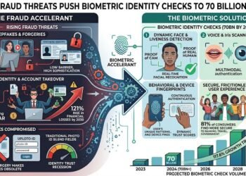 Rising fraud threats to push biometric identity checks to 70bn by 2030 
