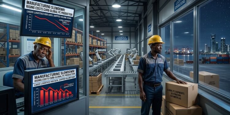 Costlier computers send global PC shipments tumbling 21% 